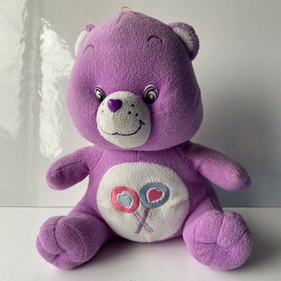 Care Bears Other - Care Bear 2002 vintage lavender plush 9”
